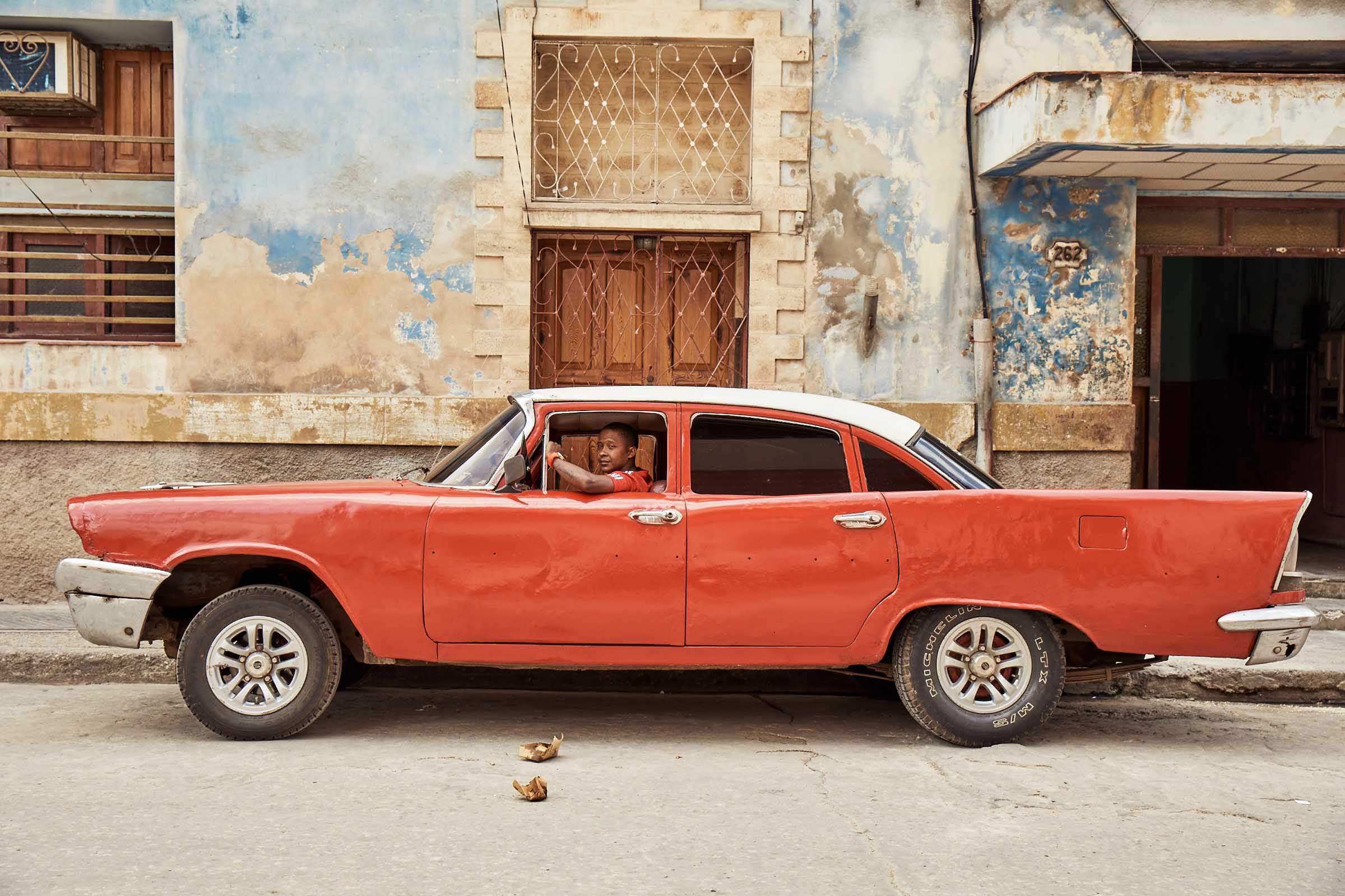 Travel To Cuba In 2020 Support For The Cuban People Travel In 3 Easy   Havana Red Car People Local Driver 