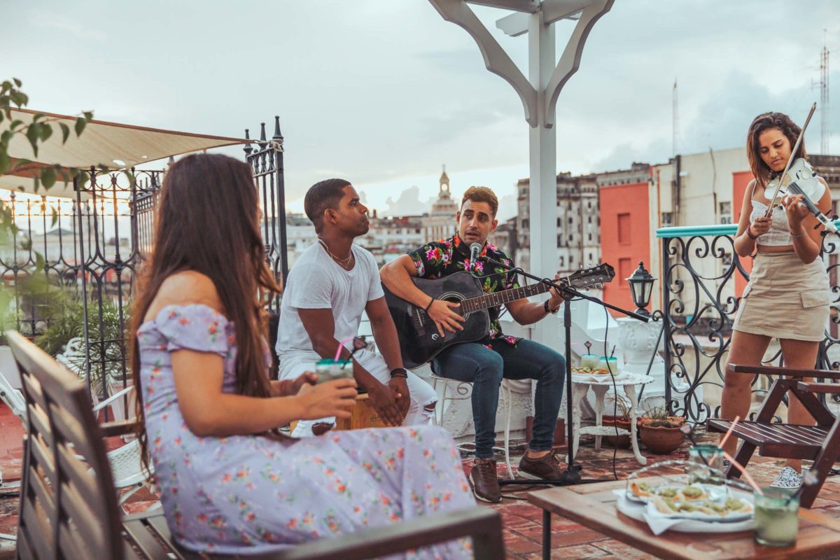 Rooftop Drinks and Live Music